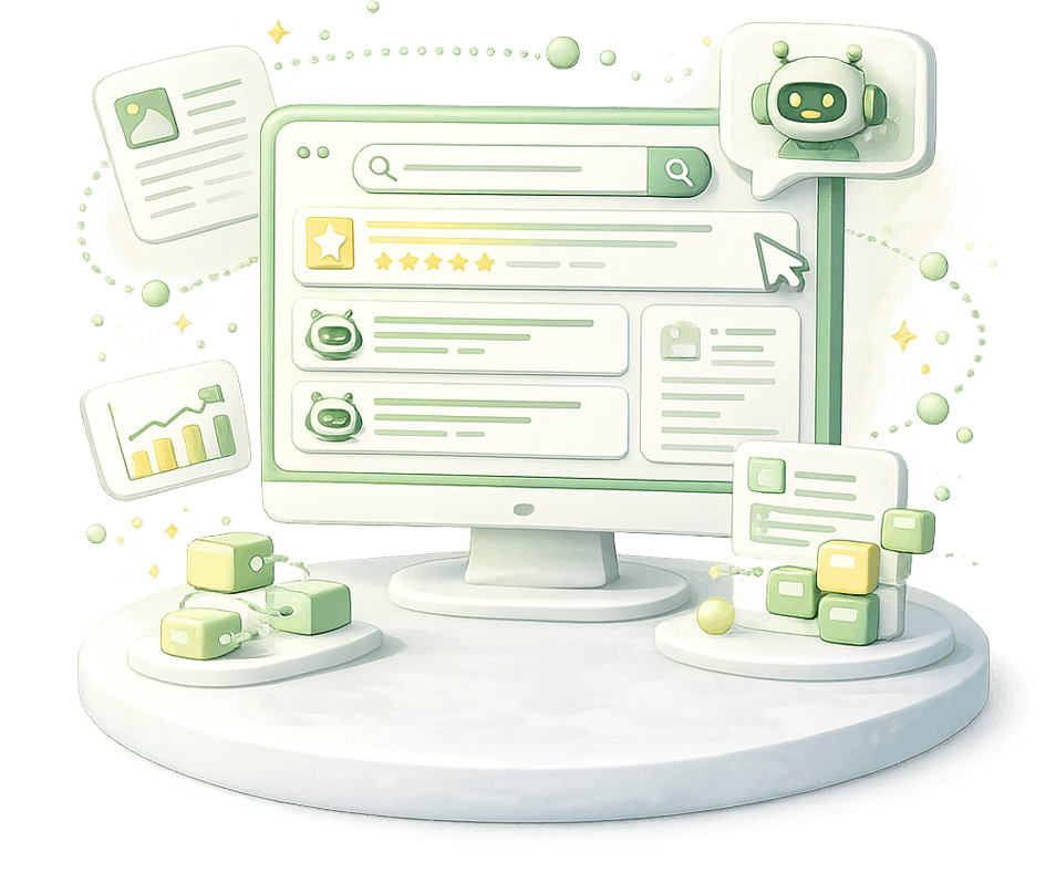 AI Optimization (GEO) to increase website visibility in AI searches and search engines