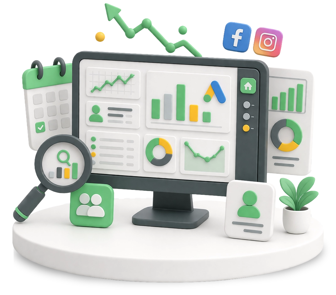 Digital marketing for clinics and healthcare professionals focused on acquiring new patients and increasing appointments.