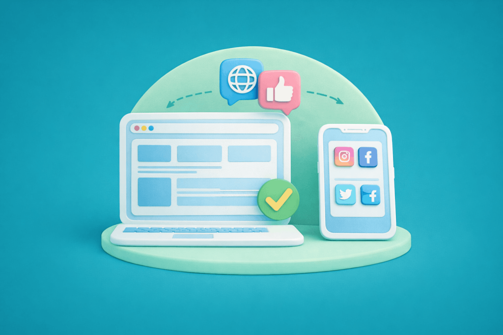 Preciso mesmo de um website ou basta redes sociais?