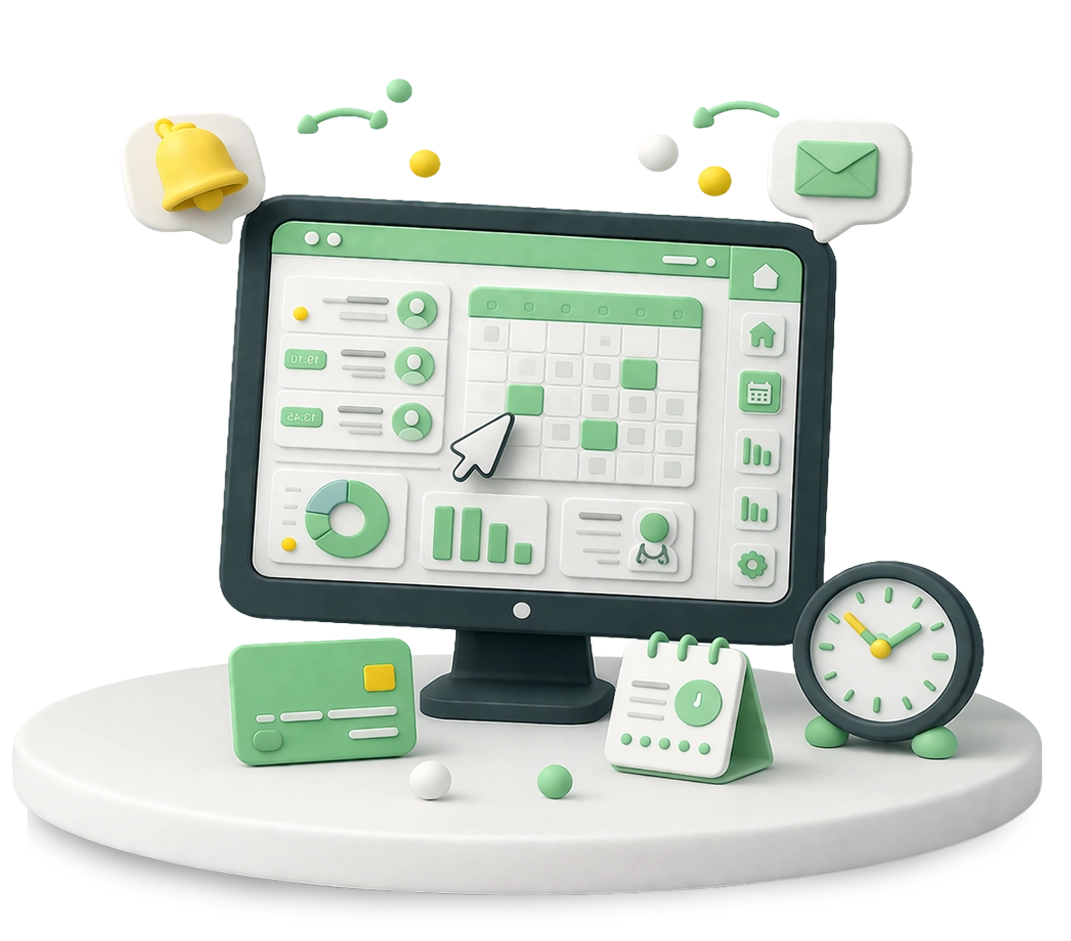 Online scheduling system for clinics with automated scheduling, reminders, and digital payments.