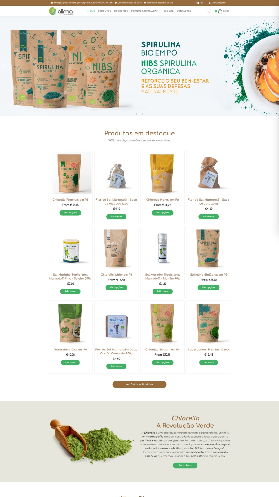 Online health and wellness store with a catalog of natural products, e-commerce platform, and digital strategy.